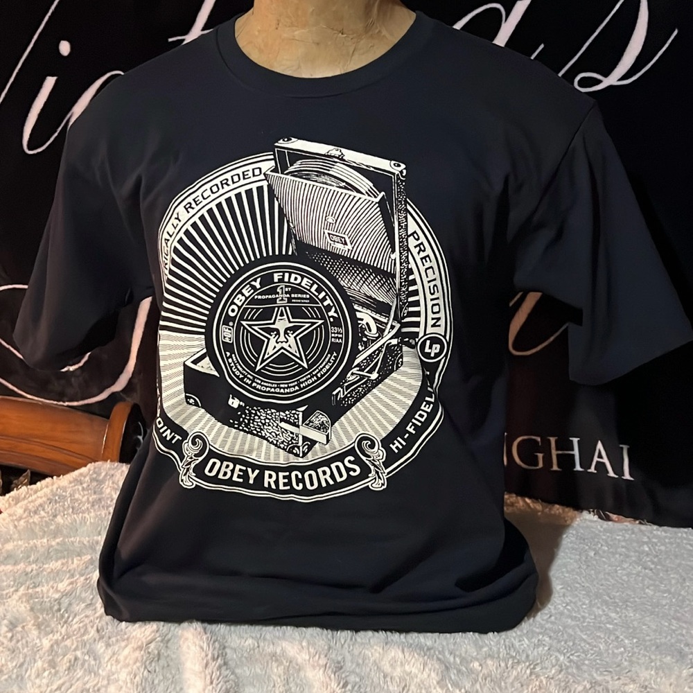 Obey T shirt. Large